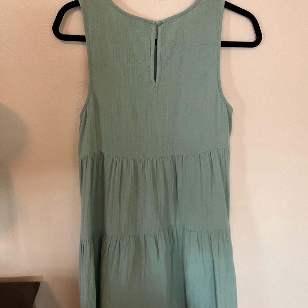 Sea foam Tiered Universal Thread Dress.